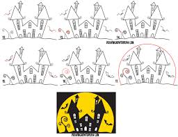 Starting from then on, you need to draw reasonably. How To Draw A Cartoon Haunted House Step By Step In Silhouette With Bats From The Letter W Easy For Kids For Halloween How To Draw Step By Step Drawing Tutorials