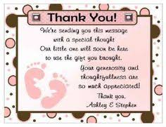 A baby shower card is still a good way to be there in thought when you can't be there in person. Baby Thank You Card Wording 20 Polkadot Baby Feet Baby Shower Thank You Cards Ebay Baby Shower Thank You Baby Shower Thank You Cards Generic Baby Shower