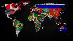 Hd Wallpaper World Map With Flags Artwork Countries Multi Colored Creativity Wallpaper Flare World Map Wallpaper Artwork Wallpaper Backgrounds