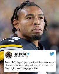 Joe Haden with a PSA 🙏 (via NFL