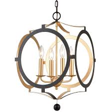 Fahrenheit 8 1/4 wide textured black led mini pendant. Odelle 4 Light Matte Black Antique Gold Chandelier Overstock 28653895