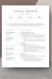 Be sure to thoroughly edit your resume, looking for. Modern Teacher Resume Template Word For Instant Download Professional Cv Template With Teacher Resume Template Modern Teacher Resume Template Resume Template