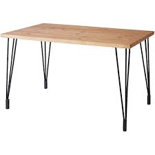 amazon lowya テーブル パイン無垢材 天然木 デスク ダイニングテーブル 幅120cm ライトブラウン ダイニングテーブル オンライン通販 インテリア 家具 ダイニングテーブル テーブル