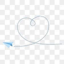Heart Shaped Minimalist Paper Airplane Speech Bubble Box Png And Psd Sketsa Ilustrasi Desain