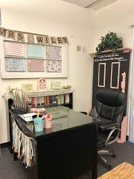 My Co Teachers Desk Area In My Classroom Farmhouse Classroom Decor Classroom Desk Classroom Decor Teacher Desk Areas