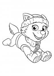 Print paw patrolt coloring pages printables free to owlette pj masks skye and. Girl Puppy Everest Coloring Pages Paw Patrol Coloring Pages Colorings Cc