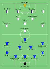 After 34 rounds, racing genk got 16 wins, 8 draws, 10 losses and placed the 4 of the belgian pro league. File Genk Club Brugge 1998 05 16 Svg Wikipedia