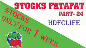 Stocks Fatafat Hdfc Life Stocks Chart Analysis