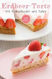 Erdbeer Sahne Torte In 2020 Kuchen Und Torten Erdbeer Sahne Torte Erdbeertorte Rezept