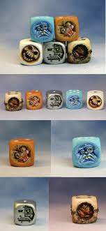 Coolminiornot Monster Dices 3 Board Games Clay Crafts Art Toy