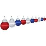 Polymer Products 16 99 00705 Globe Patriotic String Lights Set Of 6