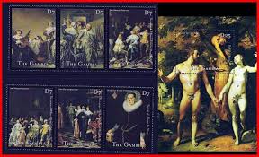DUTCH PAINTINGS + S/s from GAMBIA 2000 MNH COSTUMES, BIBLE, JUDAICA, NUDE |  eBay