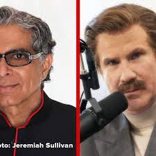 The ron burgundy podcast will ferrell brings anchorman ron burgundy to the world of podcasting and everything's exactly as it should be. Ron Burgundy Asks Deepak Chopra Life S Biggest Questions Funny Or Die