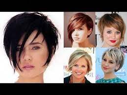 Short Hairstyles For Round Face And Thin Hair 2018 Youtube Thinninghai Short Hair Styles For Round Faces Hairstyles For Thin Hair Hairstyles For Round Faces