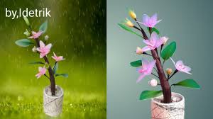 Maka dari itu, bunga peace lily merupakan pilihan tanaman hias mini terbaik untuk kamu yang memerlukan nuansa damai di ruang kerja. Bunga Hias Plastik Meja Tamu Dan Cara Membuatnya Beautiful Flower Crafts Youtube