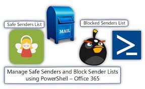 Manage Safe Senders And Block Sender Lists Using Powershell Office 365 O365info Com Office 365 Office List