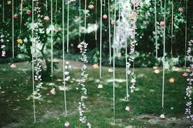 Hanging flowers in a mason jars is a popular way to use shepherd's hooks. Aisle Decor Altar Backdrops Chic Vintage Brides