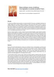 Ici, la notion de légalisation contrôlée englobe grosso modo deux concepts. Pdf Enjeux Juridiques Sociaux Et Medicaux D Une Legalisation Du Cannabis Recreatif En France