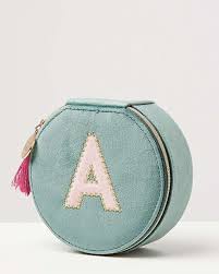 Follow the steps to specify your . Alphabet Initial Green Velvet Round Travel Jewellery Box Oliver Bonas Travel Jewellery Box Green Velvet Travel Jewelry