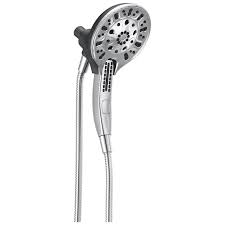 This single shower head with a water pressure of 2.0 gpm has five settings, including water saving, massage, and pause settings. Combination Shower Head And Hand Shower In2ition Two In One Shower Delta Faucet