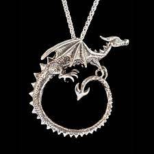 Renaissance Jewelry Dragon Necklace Circle Dragon Pendant Etsy Renaissance Jewelry Dragon Jewelry Dragon Pendant