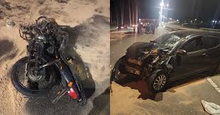 Piloto de 25 anos morre e moto pega fogo após carro percorrer 2,3 km na contramão da SC-401 em Florianópolis