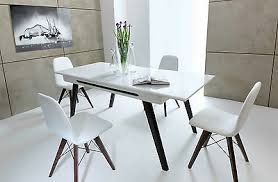 Check spelling or type a new query. Modern White Gloss Extending Table 4 Chairs Set Classic Style Black Gloss Azteca Ebay