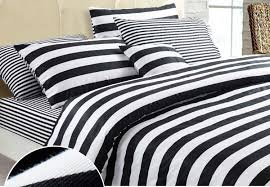 Black And White Striped Duvet Cover Queen New Fashionable Black And White Series Stripes 100 Cotton 4pcs Home Duvet Cover Bedding Set Bedclothes Queen Bedding Sets Comforter Duvet Cover White Bedding