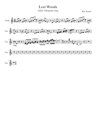 Lost Woods Sheet Music Made By Kogan Note For Violin Violin Music Violin Music Notes
