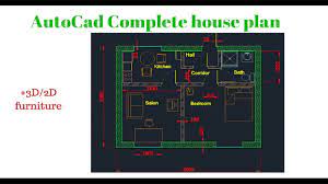 Autocad Complete Floor Plan/ Part 1 ( Creating House Walls) Tutorial -  Youtube