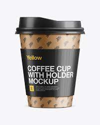 Download Coffee Cup With Sleeve Mockup In Cup Bowl Mockups On Yellow Images Object Mockups