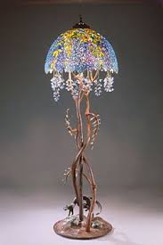 Lighting Portfolio Wisteria Floor Lamp Tiffany Style Lamp Stained Glass Lamps Art Nouveau Furniture