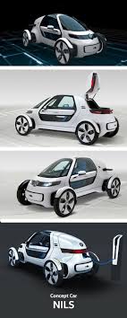 The Volkswagen Nils Concept Car Shows That A Car Can Be Elegant And Convenient At The Same Time The Aluminium Bodywork Concept Cars Futuristic Cars Volkswagen