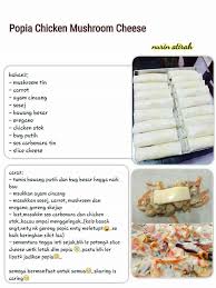 1 mangkuk daging ayam yg di potong cincang. Resepi Popia Inti Ayam Cheese Resepikek Camored Com