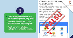 Maybe you would like to learn more about one of these? The Covid 19 Vaccine Appointment Shortcut On The Mysejahtera App Is Fake News Technave
