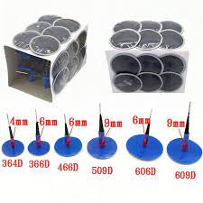 24pcs Boxof Mushroom Nail Tyre Film Tyre Cold Patch Film Rubber Stitching Machine Tire Repair Kit Integral Plug Of Mushroo Tire Repair Repair Tire Repair Tools