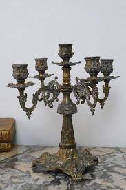 アンティーク キャンドルスタンド 5本用 オ ボール ドゥ ロー キャンドルスタンド キャンドル 蝋燭立て