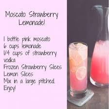 Pink Moscato Strawberry Lemonade Recipe The Whoot Moscato Strawberry Lemonade Strawberry Vodka Drinks