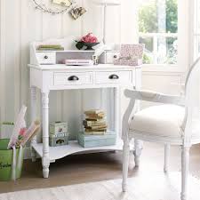 Bureau Secretaire En Bois Blanc L 80 Cm Josephine