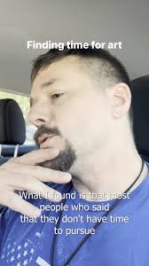 Find time for your passion! ⏰🎨 Remember, even small moments can add up to  meaningful progress. 😊 #ArtistsLife