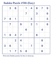 Solving simple sudoku puzzles online at sudoku.com is free. Free Printable Easy Sudoku With The Answer 386