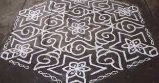 25 13 Pulli Kolam Interlaced Dots Kolam Star Kolam Sangu Kolam Flower Kolam Rathna S Kolam Small Rangoli Design Rangoli Designs With Dots Kolam Designs