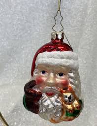 “Santa” Darling Mark Klause Blown Glass 2003 Christmas Ornament