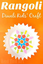 Paper Plate Rangoli Kids Diwali Craft Red Ted Art Make Crafting With Kids Easy Fun Diwali Craft For Children Diwali For Kids Diwali Craft