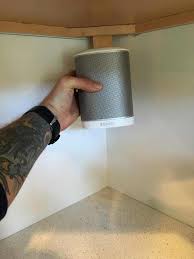 Low Profile Under Cabinet Sonos Play 1 Mount Sonos Sonos Play 1 Speaker Stands Diy