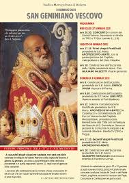 Fu per vent'anni vescovo di roma, silvestro ebbe un ruolo importante nella trasformazione della roma. San Geminiano 2021 Il Programma Delle Celebrazioni In Duomo E In Diretta Tv Chiesa Di Modena Nonantola