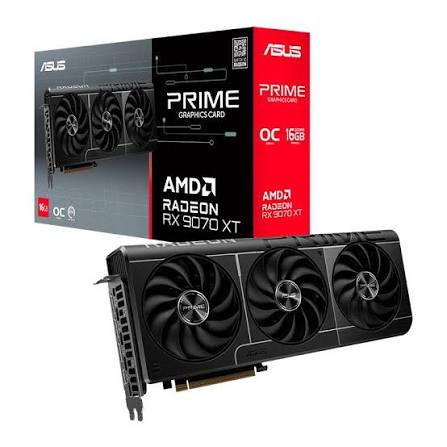 Placa de Vídeo ASUS Radeon RX 9070 XT Prime OC 16GB