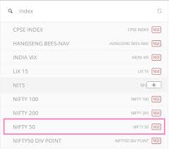 how to see nifty chart and sensex chart on kite zerodha