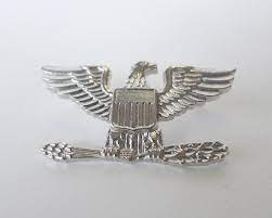 Vintage Eagle Insignia Pin Army Air Force Marine Corps Insignia Colonel Bird Colonel United States Eagle Clutch Pin For Shoulder Or Hat Marine Corps Insignia Insignia Army