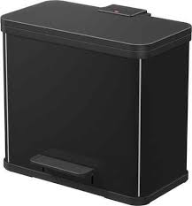 Küche platz edelstahl recycling mülleimer kompost kunststoff müll bin mit deckel von kunststoff mülleimer. Mulleimer In Schwarz Online Kaufen Otto